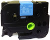 BROTHER 1PK 100% Compatible for Brother P-Touch TZe 555 White on Blue TZE Tape Label