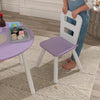 Round Table and 2 Chair Set for children (Lavender)