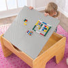 2-in-1 Activity Table with Board for kids 64 x 60 x 40 cm