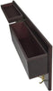 Wood Entryway Coat Rack with 2 Leather Tray(Brown)