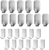 23 Pieces Stainless Steel Waterproof Self Adhesive Dual Wall Hooks for Bathroom, Bedroom and Kitchen