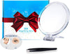 20X Magnifying Hand Mirror Two Sided Use for Makeup Application, Tweezing, and Blackhead/Blemish Removal (15 cm)