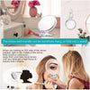 20X Magnifying Hand Mirror Two Sided Use for Makeup Application, Tweezing, and Blackhead/Blemish Removal (15 cm)