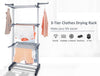 3 Tier Foldable Clothes Drying Rack for Laundry Dryer with Hanger Stand Rail Indoor