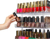 3 Tier 360 Rotating Display Rack Organizer Stand for Clear Nail Polish and Makeup Cosmetics with Acrylic Guard