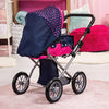 Baby Doll City Star Pram in Polka Dots, Blue and Pink