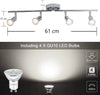 Modern 4 Light Track Lighting Kit LED (Chrome)