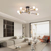 Modern Black Gold Ceiling Light 8 Lights