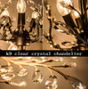 Crystal Chandeliers Lighting, 3 Light, Vintage