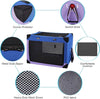 Portable Dog Crate Collapsible, Blue Purple