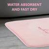 Extra Thick Memory Foam & Super Comfort Bath Rug Mat for Bathroom (60 x 40 cm, Pink)