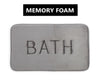 Extra Thick Memory Foam & Super Comfort Bath Rug Mat for Bathroom (60 x 40 cm, Grey)