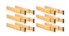 12 Pack Bamboo Adjustable Kitchen Drawer Dividers (Large, 44-55 cm)