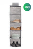 3 Pack 5-Tier Shelf Hanging Closet Organizer and Storage for Clothes (Grey)