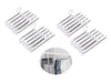 4 Pack Stainless Steel Adjustable 5 in 1 Pants Hangers Non-Slip Space Saving for Home Storage