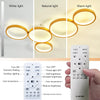 LED Golden Ceiling Light with Remote Control, 54W