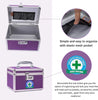 Locking Combination Medicine Box (Purple/Small)