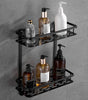 Two-Tier Wall-Mounted Corner Shelf for Bathroom