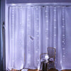 300 LEDs Window Curtain Fairy Lights 8 Modes and Remote Control for Bedroom (Cool White, 300 x 300cm)