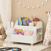 Kids Storage Bookcase 3 Compartments, White