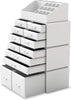 Makeup Cosmetic Organizer Storage with 12 Drawers Display Boxes (White)