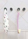 3 Pack Self Adhesive Round Towel Hooks for Kitchen and Bathroom