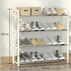 4 tier Shoe Rack Storage Organiser (White)