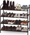 4 Tier Metal Shoe Rack Storage Organiser for Entryway and Bedroom