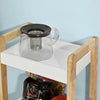 3-Tier White Storage Bathroom Shelf