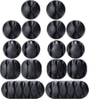 16 Pack Black Cord Organizer Cable Management for Home and Office