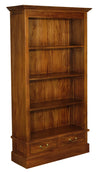 Tasmania 2 Drawer Bookcase (Light Pecan)