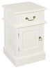 Tasmania 1 Solid Door 1 Drawer Bedside (White)