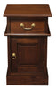 Tasmania 1 Solid Door 1 Drawer Bedside (Mahogany)