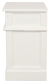 Tasmania 1 Solid Door 1 Drawer Bedside (White)