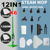 Steam Mop Handheld Carpet Cleaner High Pressure Steamer Floor Cleaning 1300W