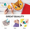 80PCS Non Woven Felt Fabric Sheets 15X15cm Mixed Color Kids Handcraft DIY Art