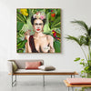 Wall Art 70cmx70cm Self Portrait by Frida Kahlo Wood Frame Canvas