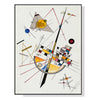 Wall Art 50cmx70cm Delicate Tension By Wassily Kandinsky Black Frame Canvas