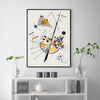 Wall Art 60cmx90cm Delicate Tension By Wassily Kandinsky Black Frame Canvas