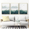 50cmx70cm Mystical Forest  3 Sets Gold Frame Canvas Wall Art