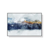 70cmx100cm Abstract Sunlight Mountains Black Frame Canvas Wall Art