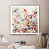 70cmx70cm Coming Spring Square Size White Frame Canvas Wall Art