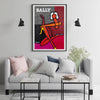 Wall Art 40cmx60cm Fashion Woman Black Frame Canvas