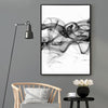 Wall Art 40cmx60cm Stylish Abstract Black 2 Sets Black Frame Canvas