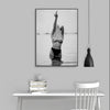 Wall Art 90cmx135cm Feminist Print Black Frame Canvas