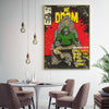 Wall Art 80cmx120cm MF DOOM Music Gold Frame Canvas