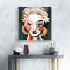 Wall Art 60cmx60cm Sophie II Gold Frame Canvas