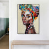 Wall Art 70cmx100cm African women 2 Sets Black Frame Canvas