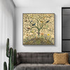 Wall Art 80cmx80cm Tree Of Life Black Frame Canvas