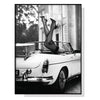 Wall Art 90cmx135cm High Heels in Classic Car Black Frame Canvas